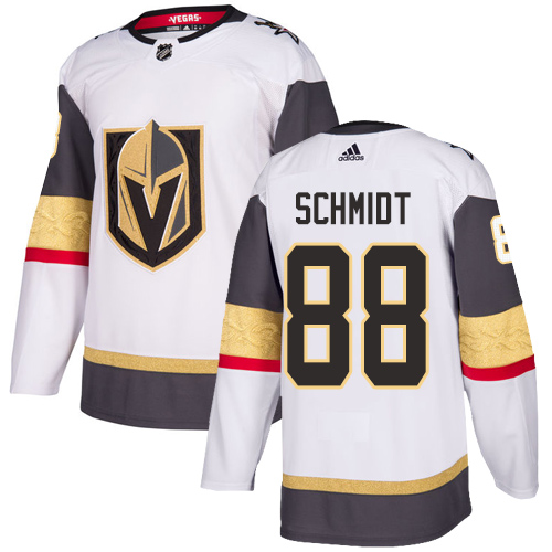 Herren Vegas Golden Knights Eishockey Trikot Nate Schmidt #88 Authentic Weiß Auswärts